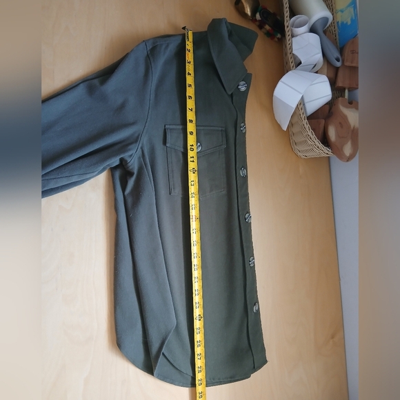 RW&CO Men Button Down Shirt Long Sleeves Kaki Green Size L - Picture 11 of 11